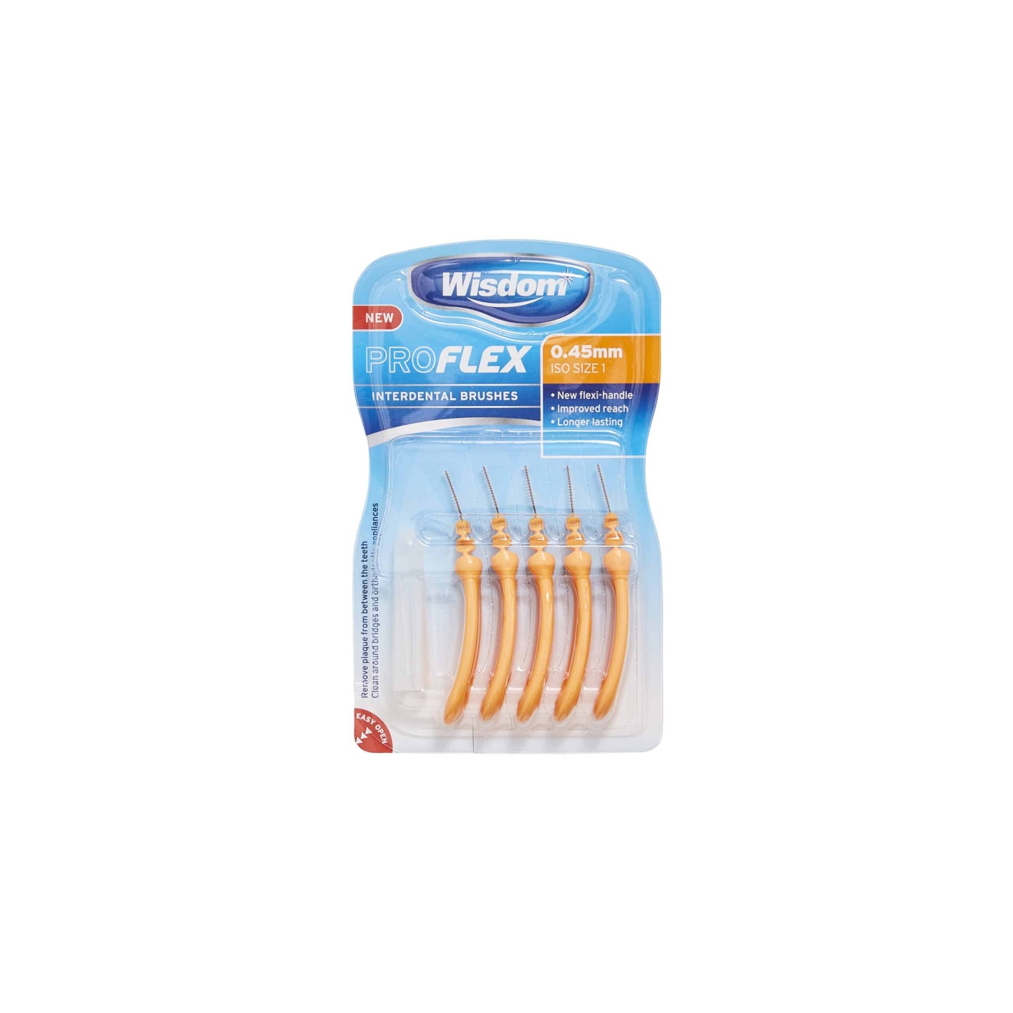 Wisdom Pro Flex Interdental Brushes 0.45mm 5's