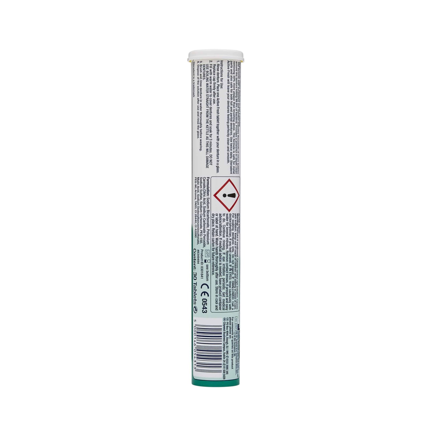 Steradent Active Fresh Menthol Denture Cleaner Tablets 30's