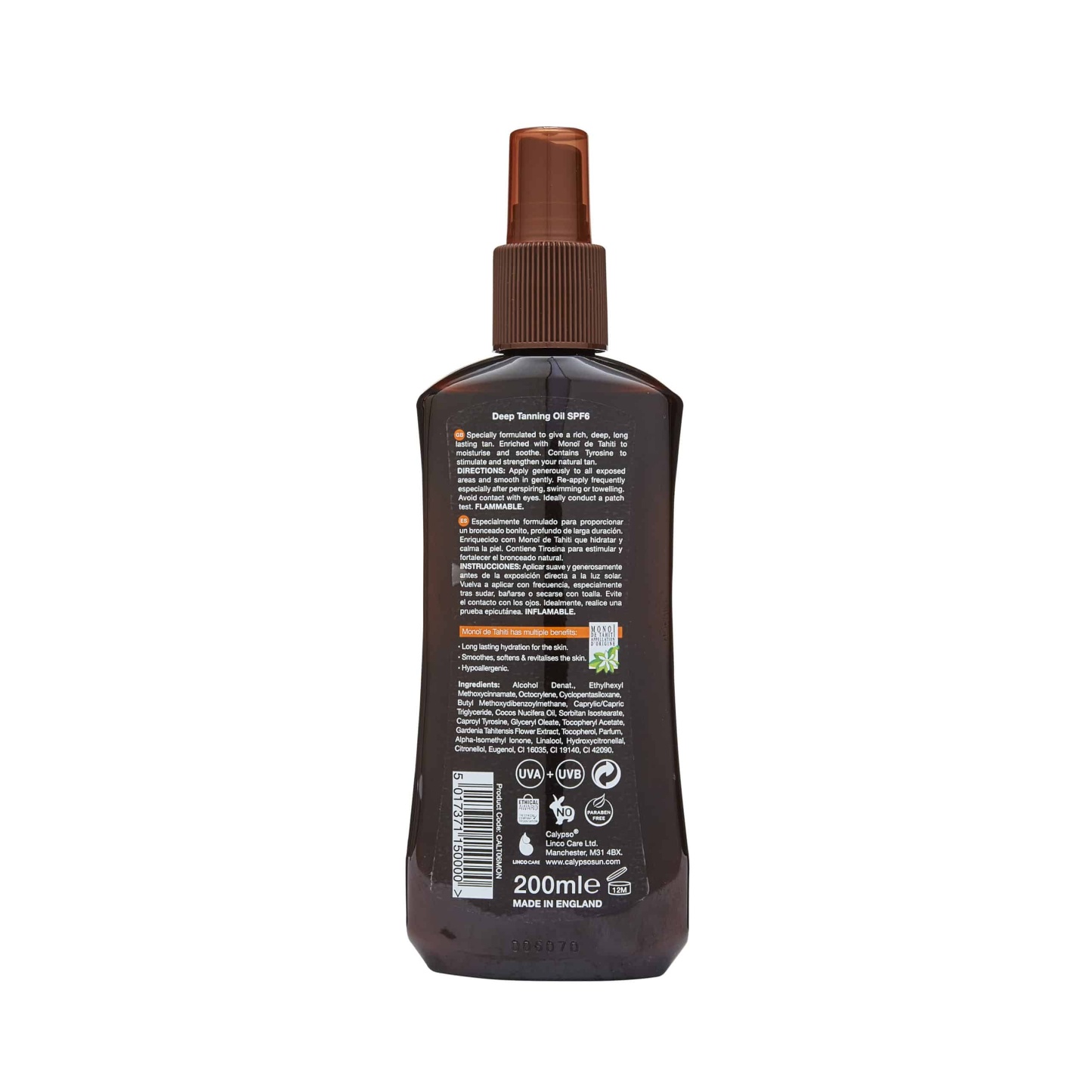 Calypso Deep Tanning Oil Spray SPF6 200ml