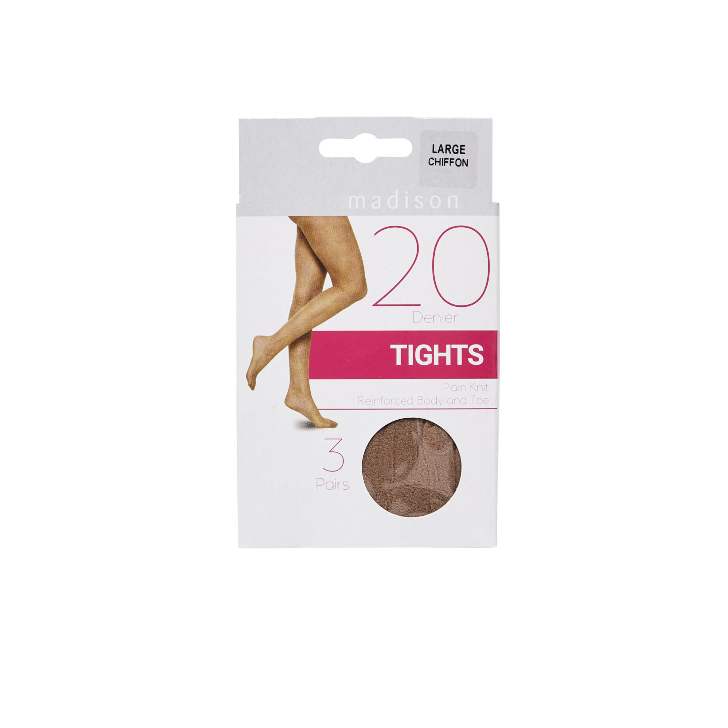 Madison 20 Denier Tights Large Chiffon 3 Pack