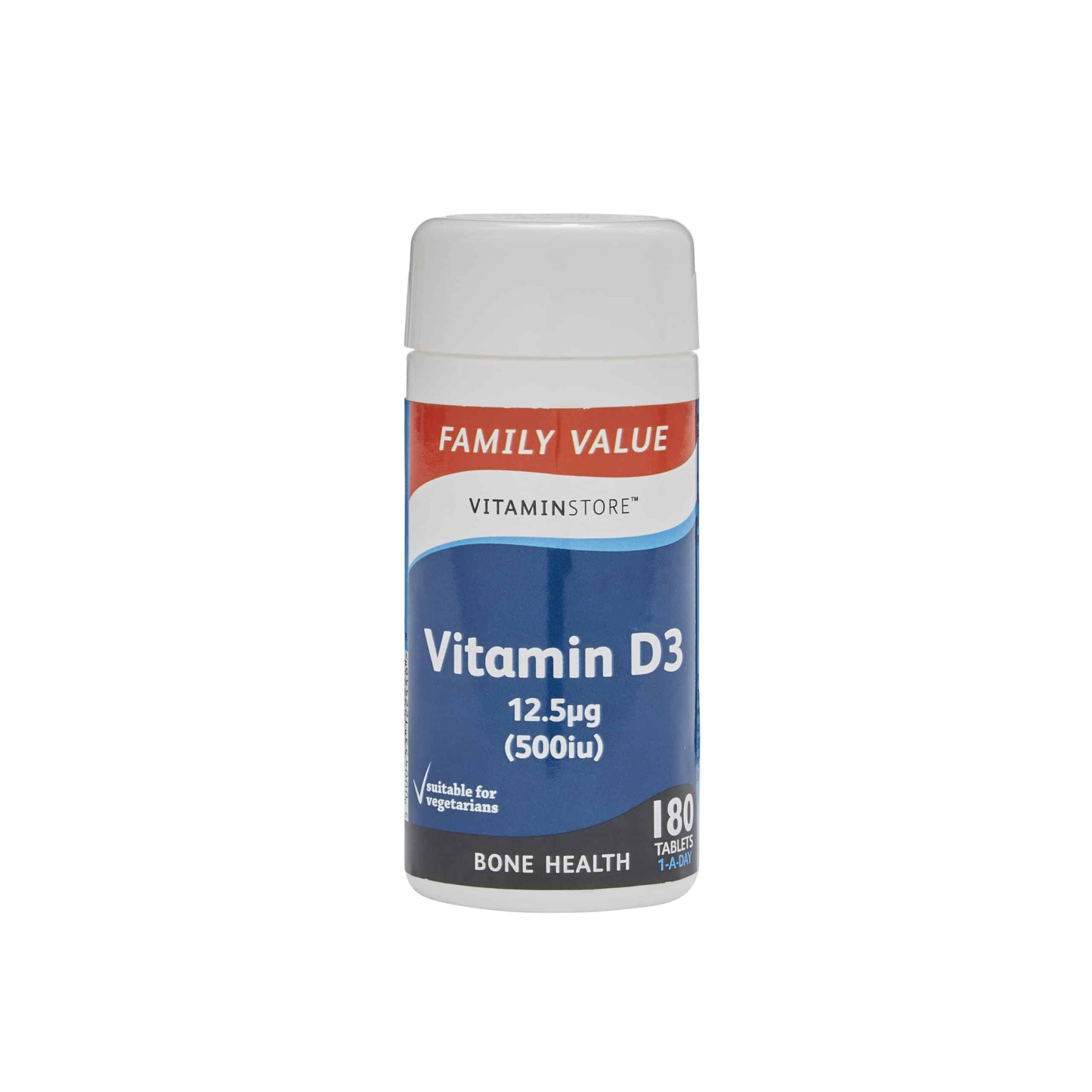 Vitamin Store Vitamin D3 180s 12.5ug Tablets 180's