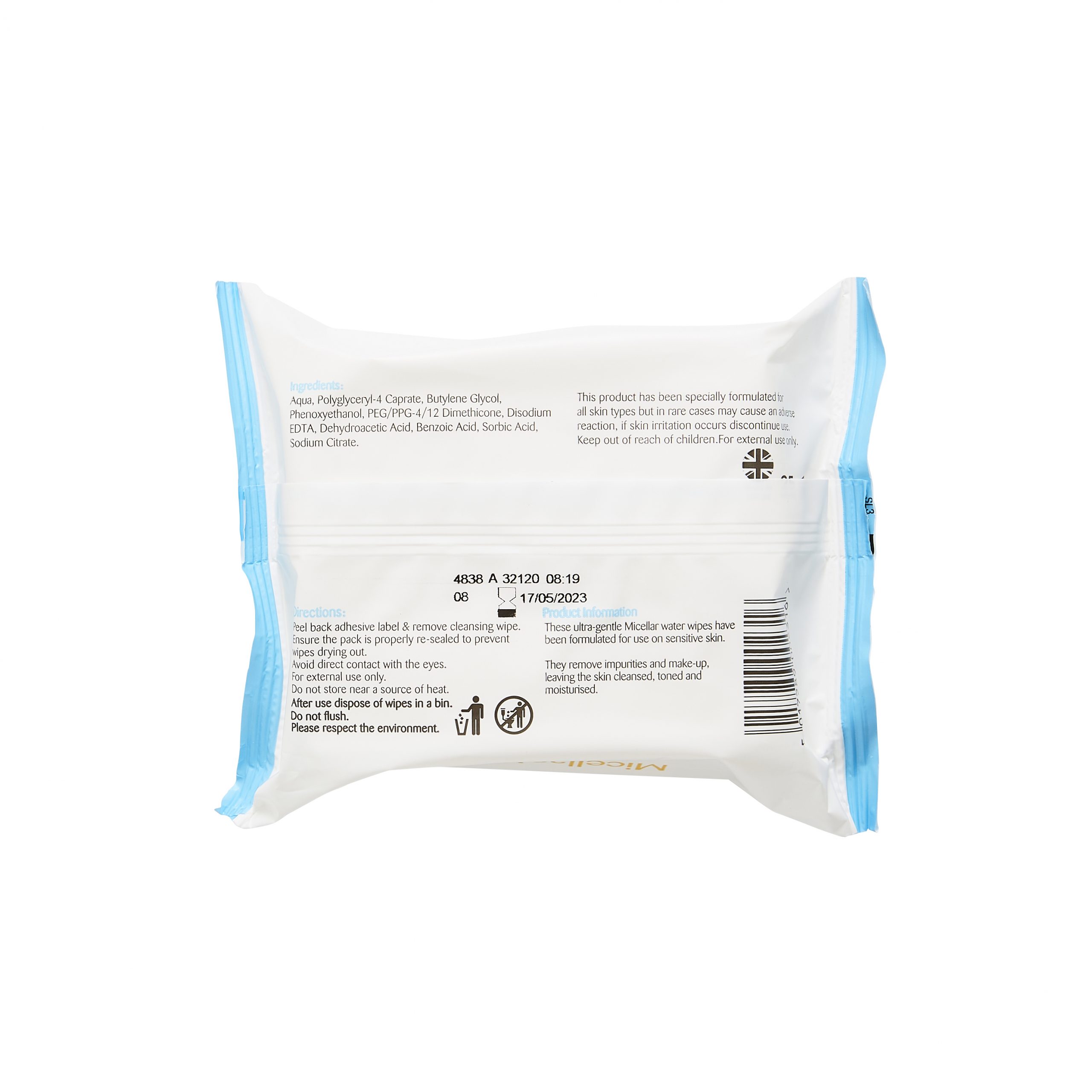 Micellar water wipes hotsell