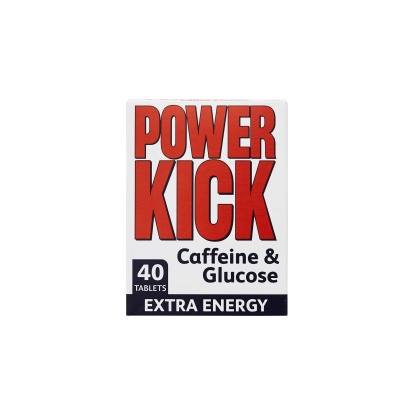 Powerkick Caffeine & Glucose Tablets 40's