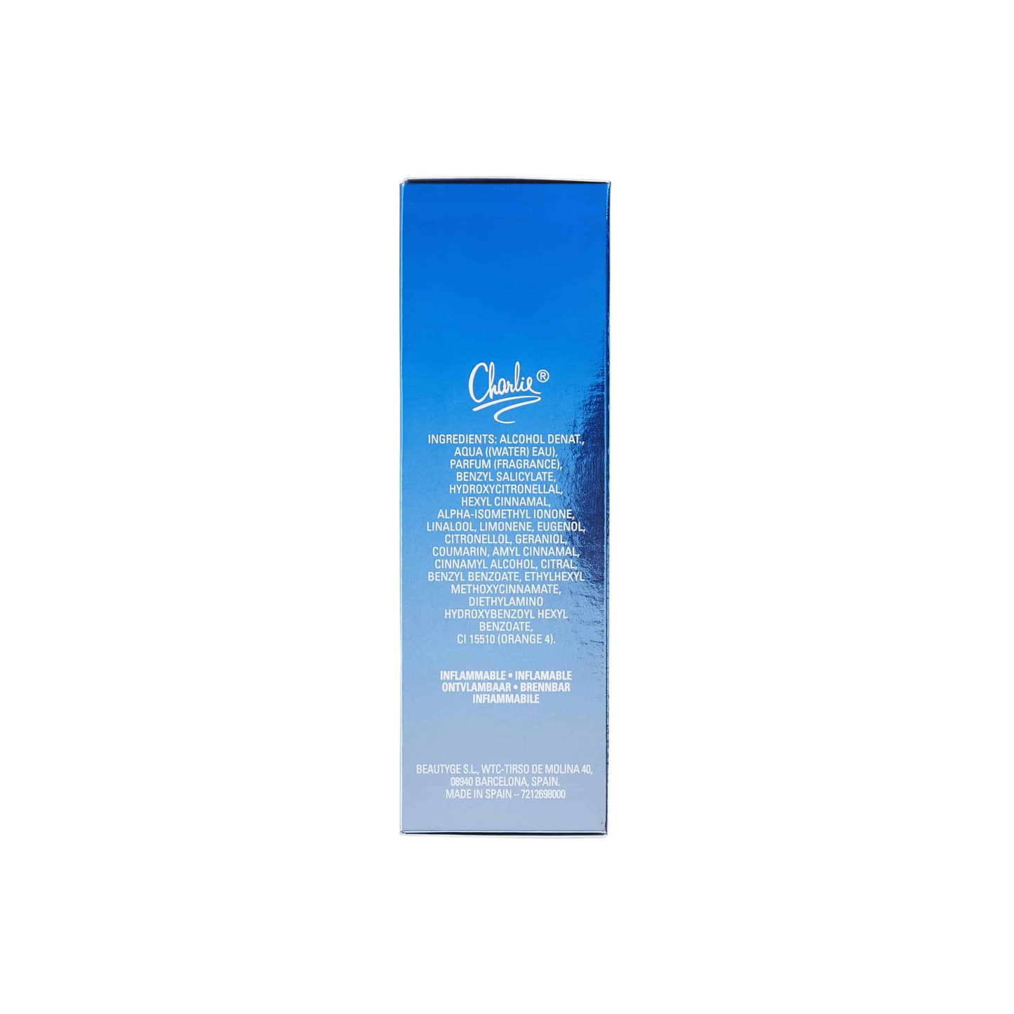 Charlie Blue Eau Fraiche Spray 100ml