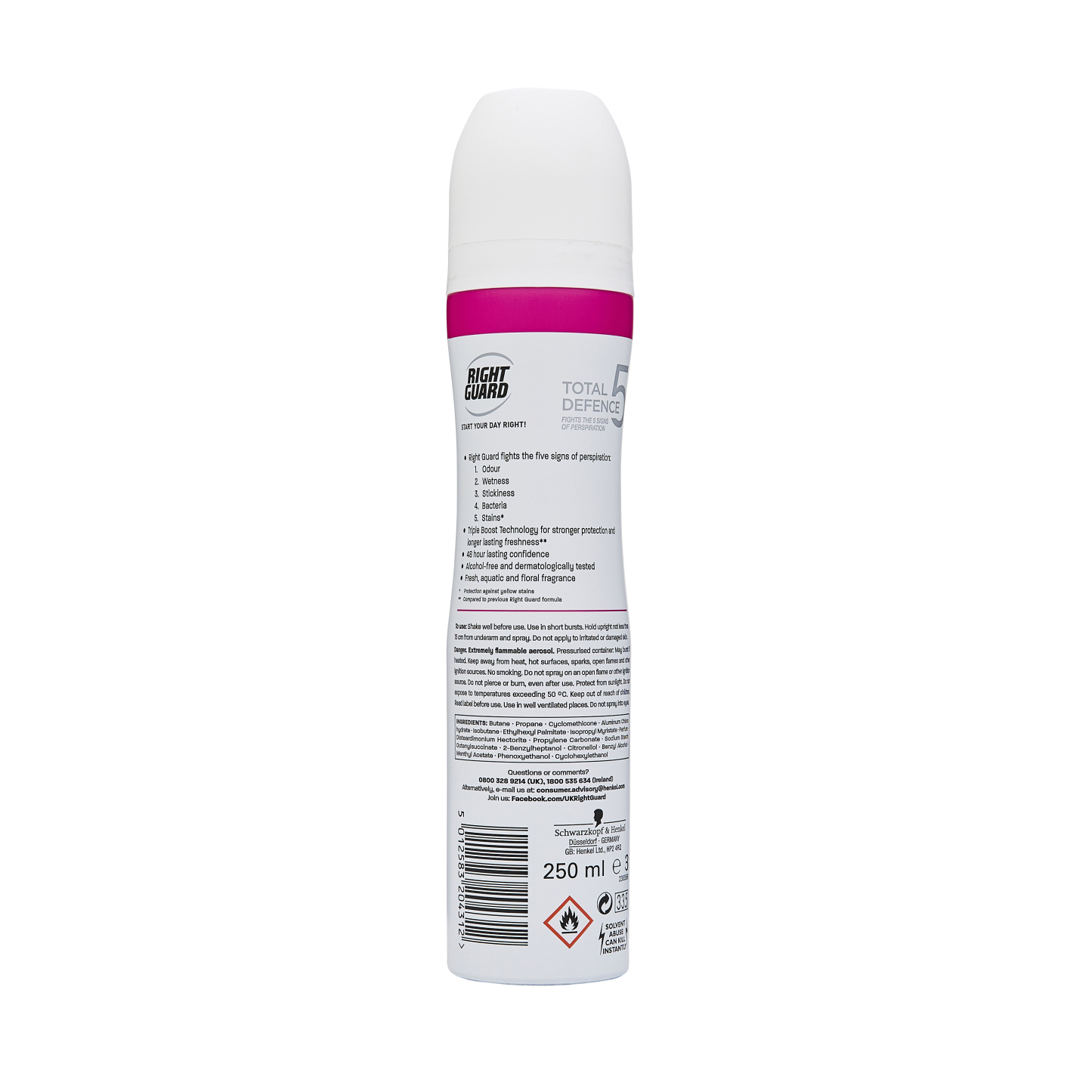 Right Guard Sport Total Defence 5 Anti-Perspirant Deodorant 250ml