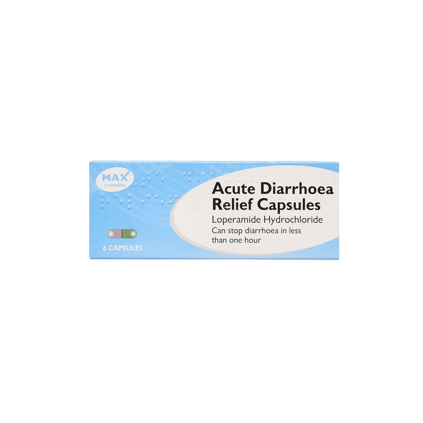 Max Acute Diarrhoea Relief Capsules 6's