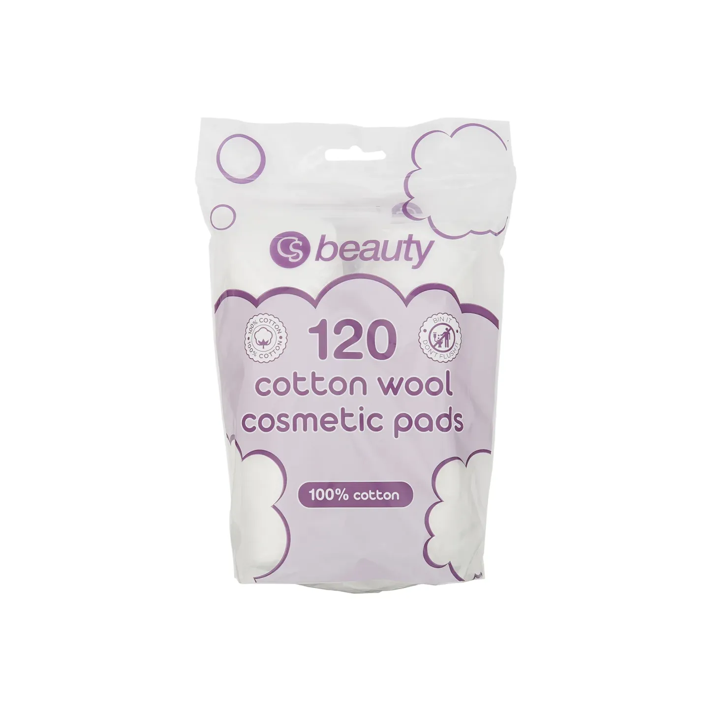 CS Beauty Cotton Pads 120's