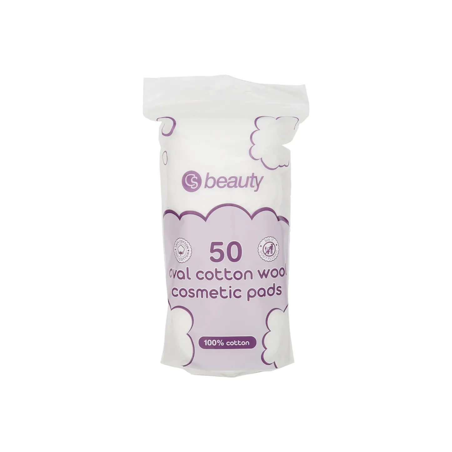 CS Beauty Oval Cotton Pads 50's