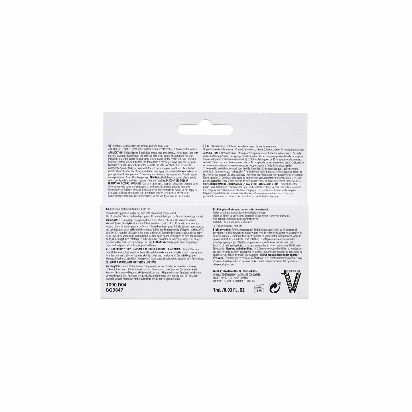 Technic Individual False Eyelashes With Glue 1ml