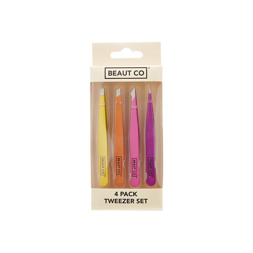 Beaut Co Tweezer Set 4 Pack