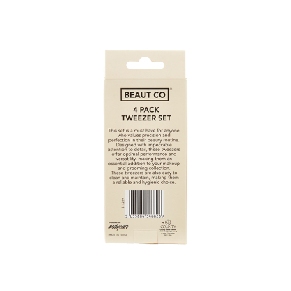 Beaut Co Tweezer Set 4 Pack