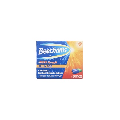 Beechams Max Strength All In One Capsules 8's
