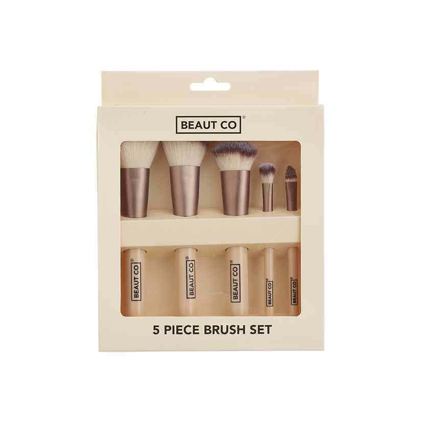 Beaut Co 5 Piece Essentials Brush Set