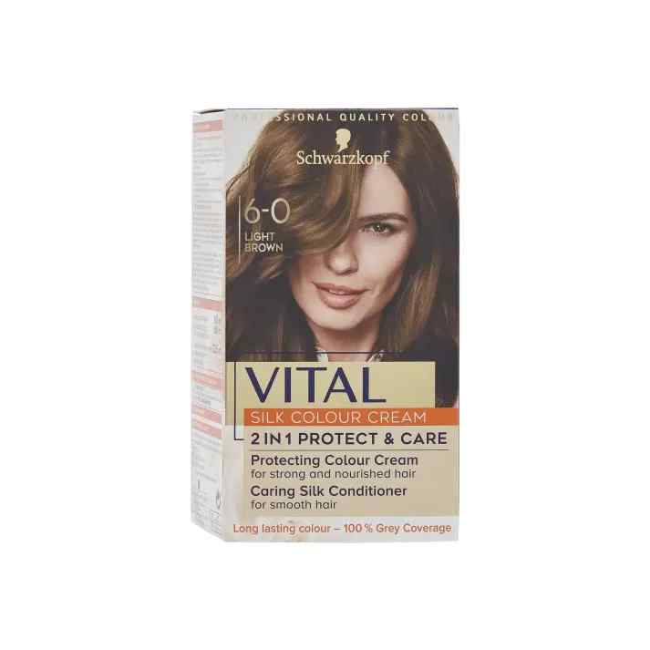 Vital Colors Schwarzkopf Vital Colour Hair Dye 6.0 Light Brown