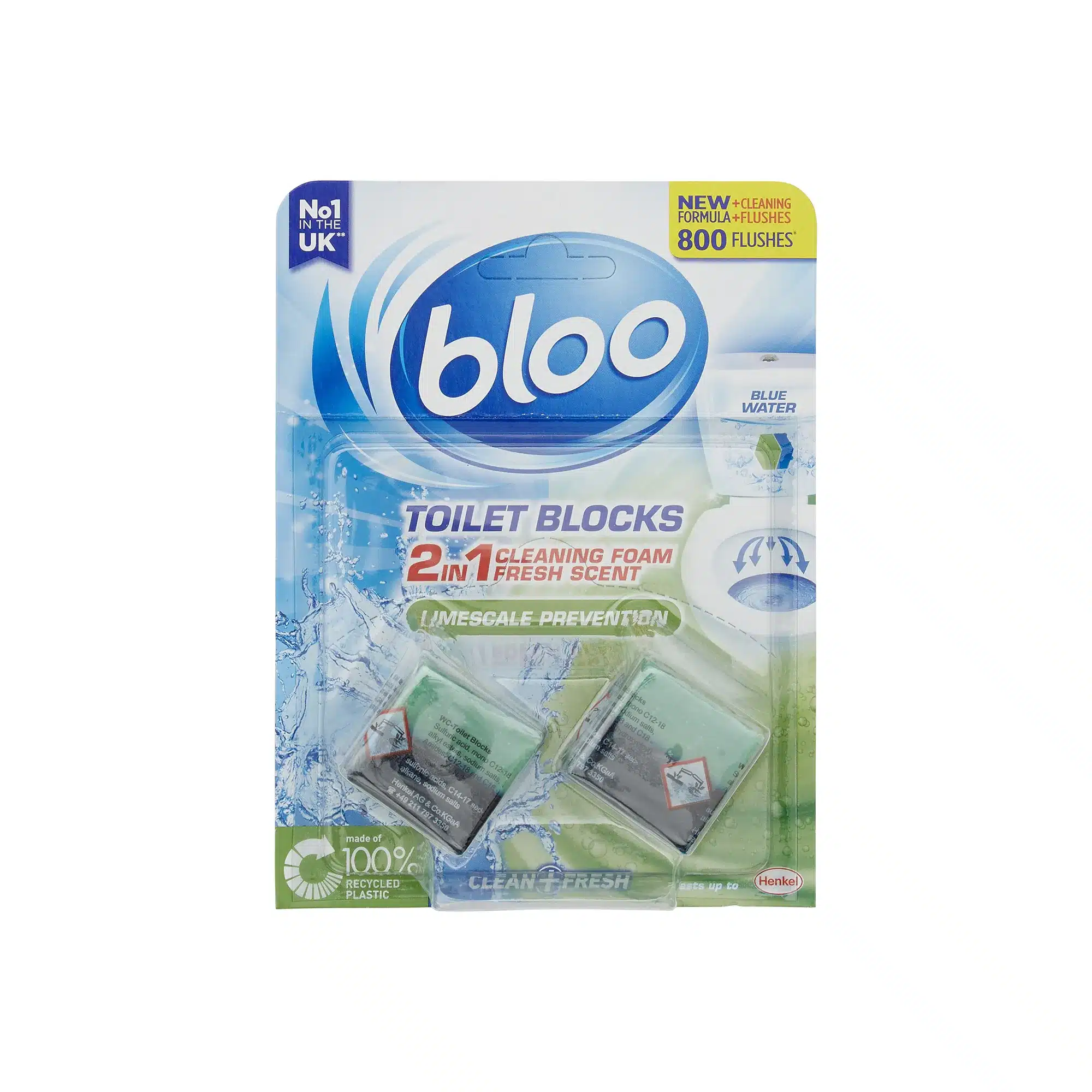 Bloo Toilet Blocks Limescale Prevention Pack of 2 50g