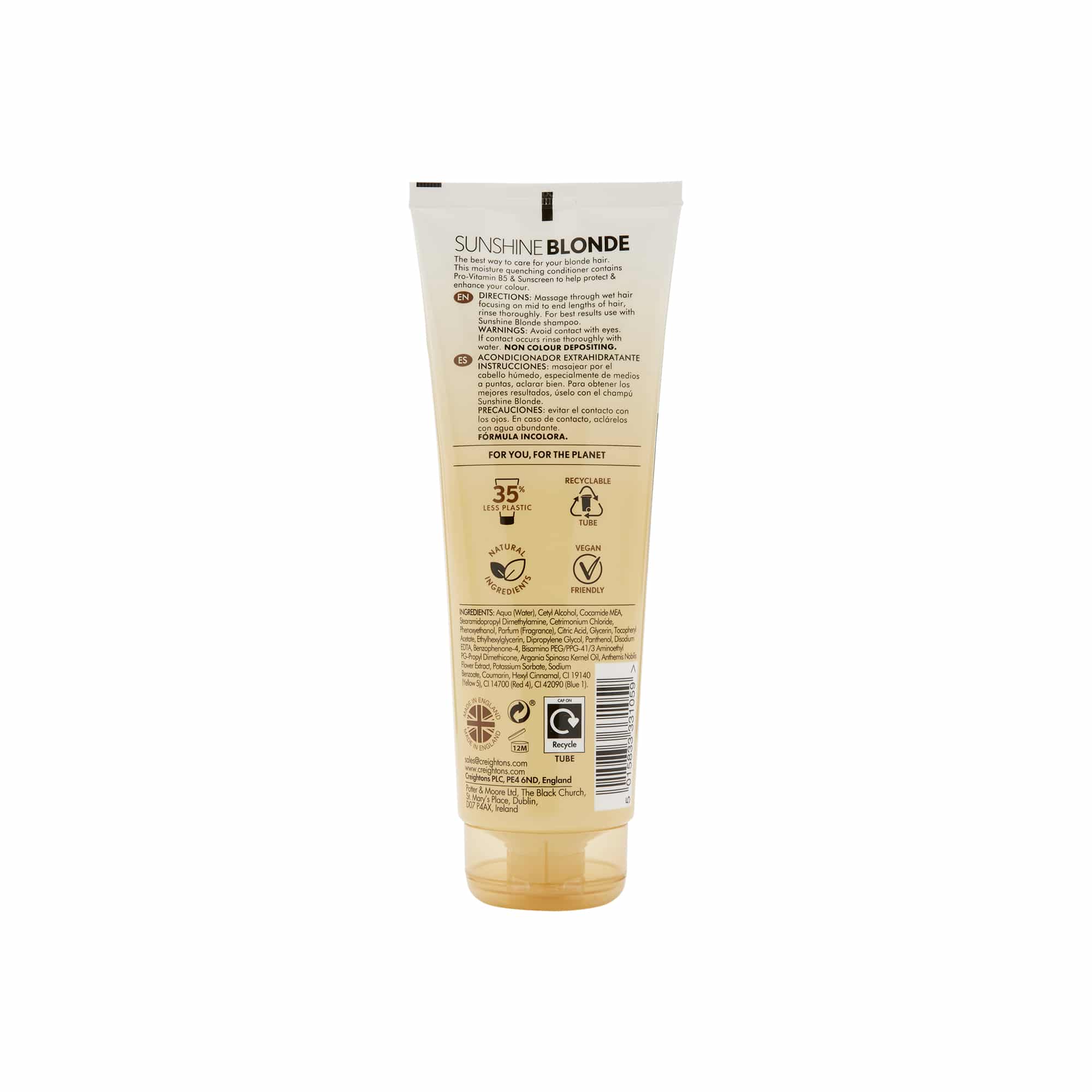 Creightons Sunshine Blonde Moisturising Conditioner 250ml