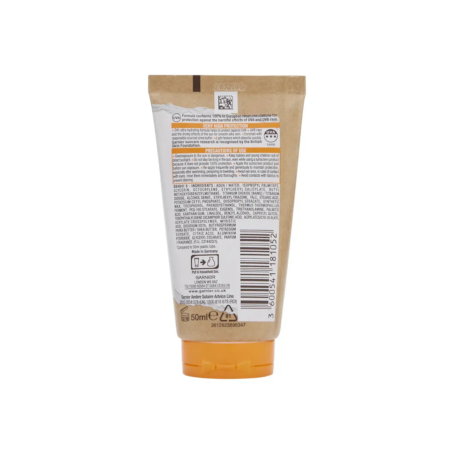 Garnier Ambre Solaire Hydra 24h Protect SPF50 50ml