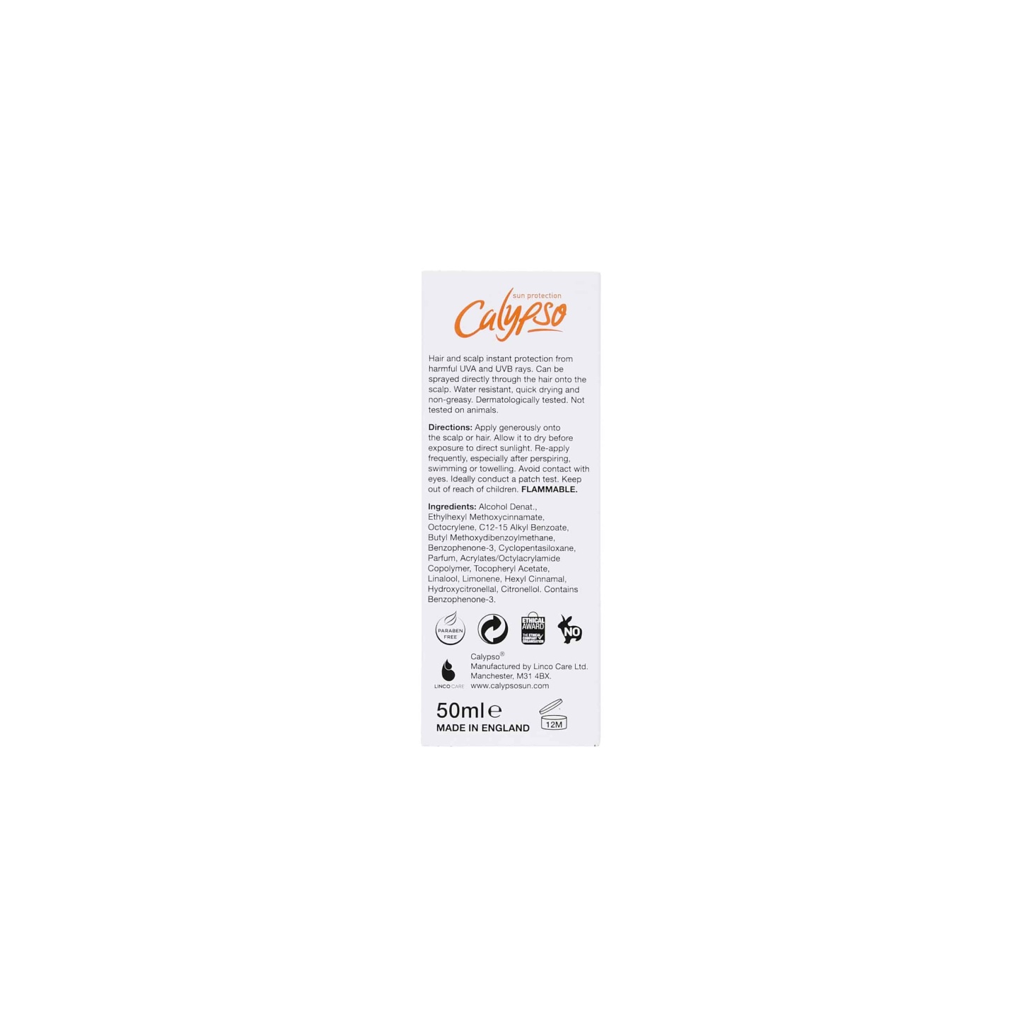 Calypso Scalp Protection Spray SPF30 50ml