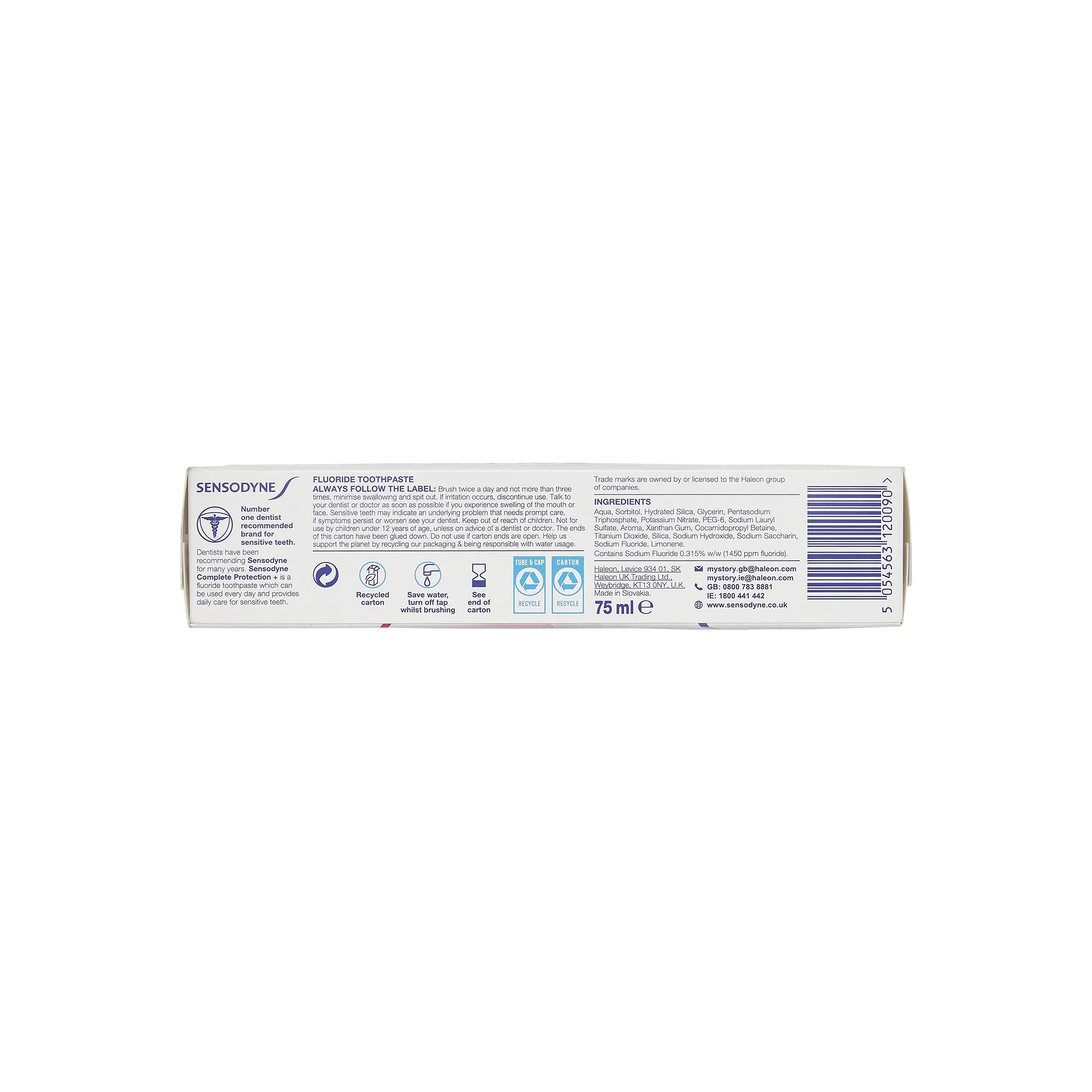 Sensodyne Complete Protection Toothpaste 75ml