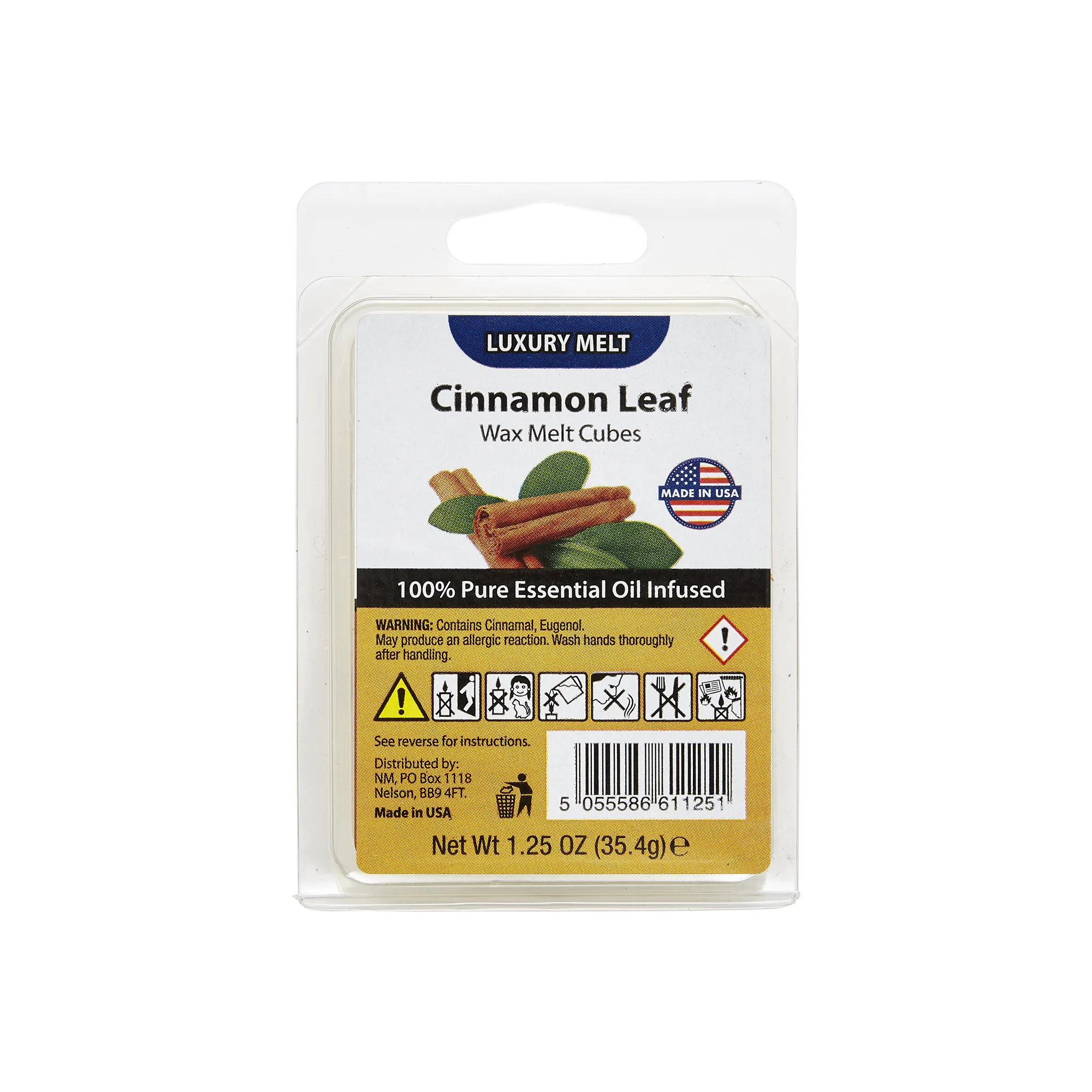 Luxury Cinnamon Leaf Wax Melt Cubes
