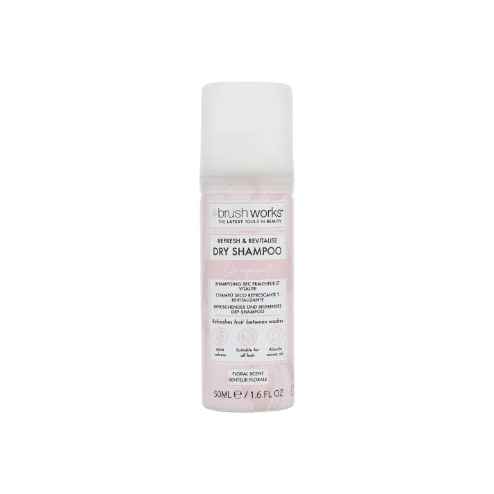 Brushworks Refresh & Revitalise Floral Dry Shampoo - 50ml