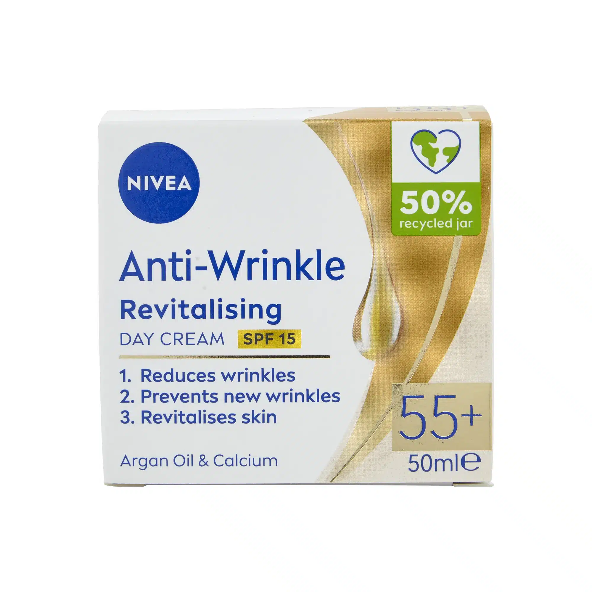 Nivea Anti-Wrinkle & Revitalising Day Cream 55+ 50ml