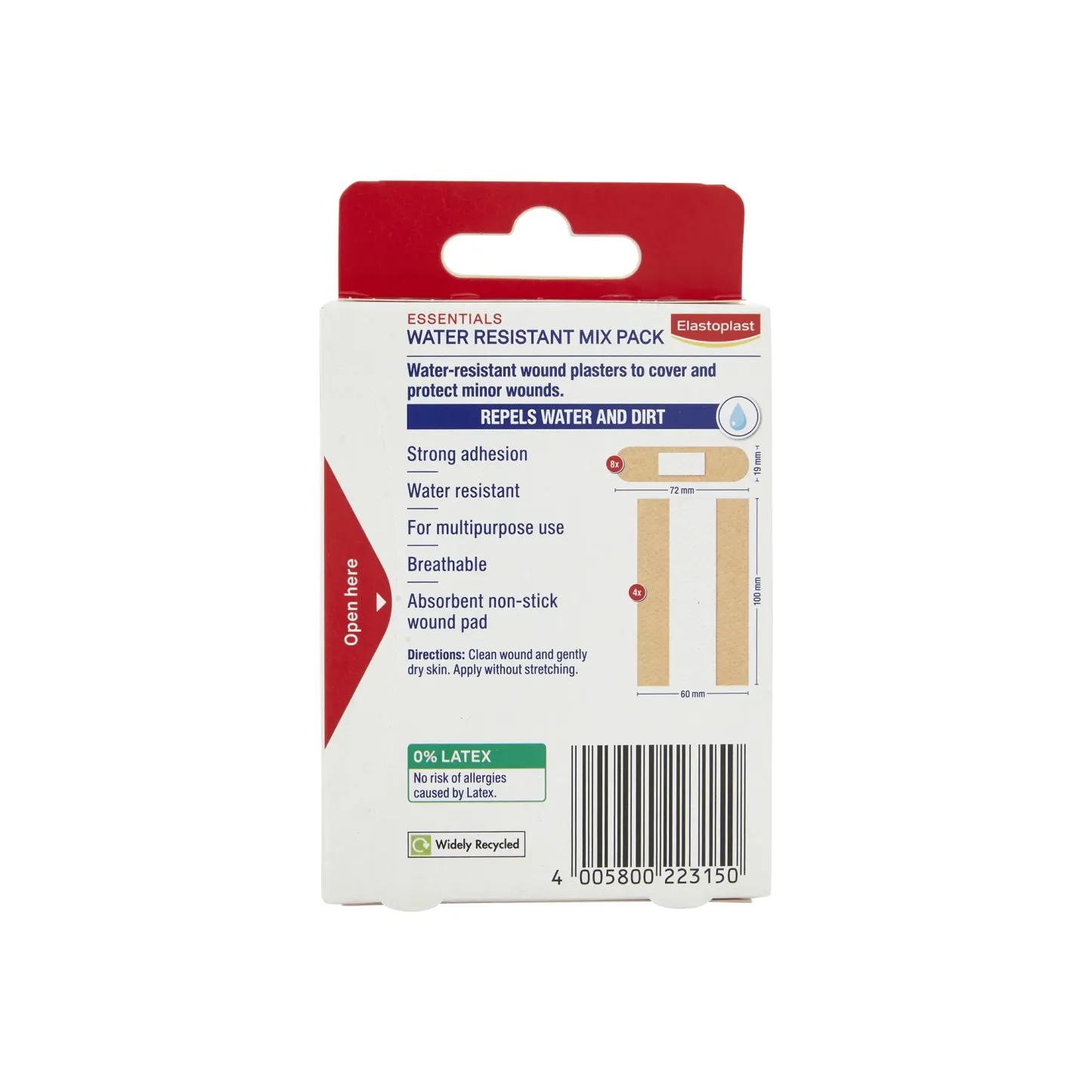 Elastoplast Fabric Plasters 8+4 Water Resistant