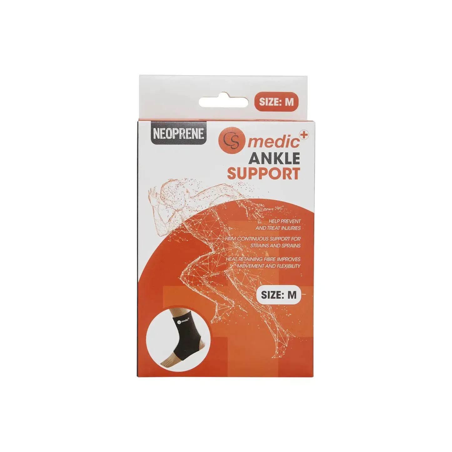 CS Medic Neoprene Ankle Support Size Medium