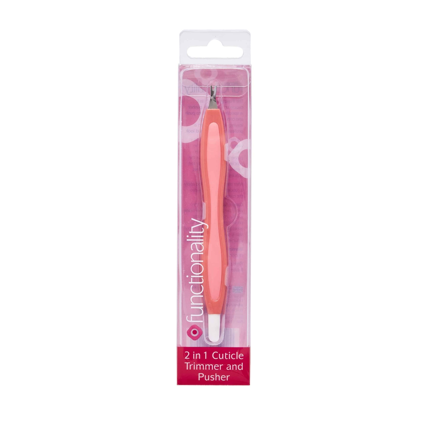 Functionality 2 in 1 Cuticle Trimmer & Pusher