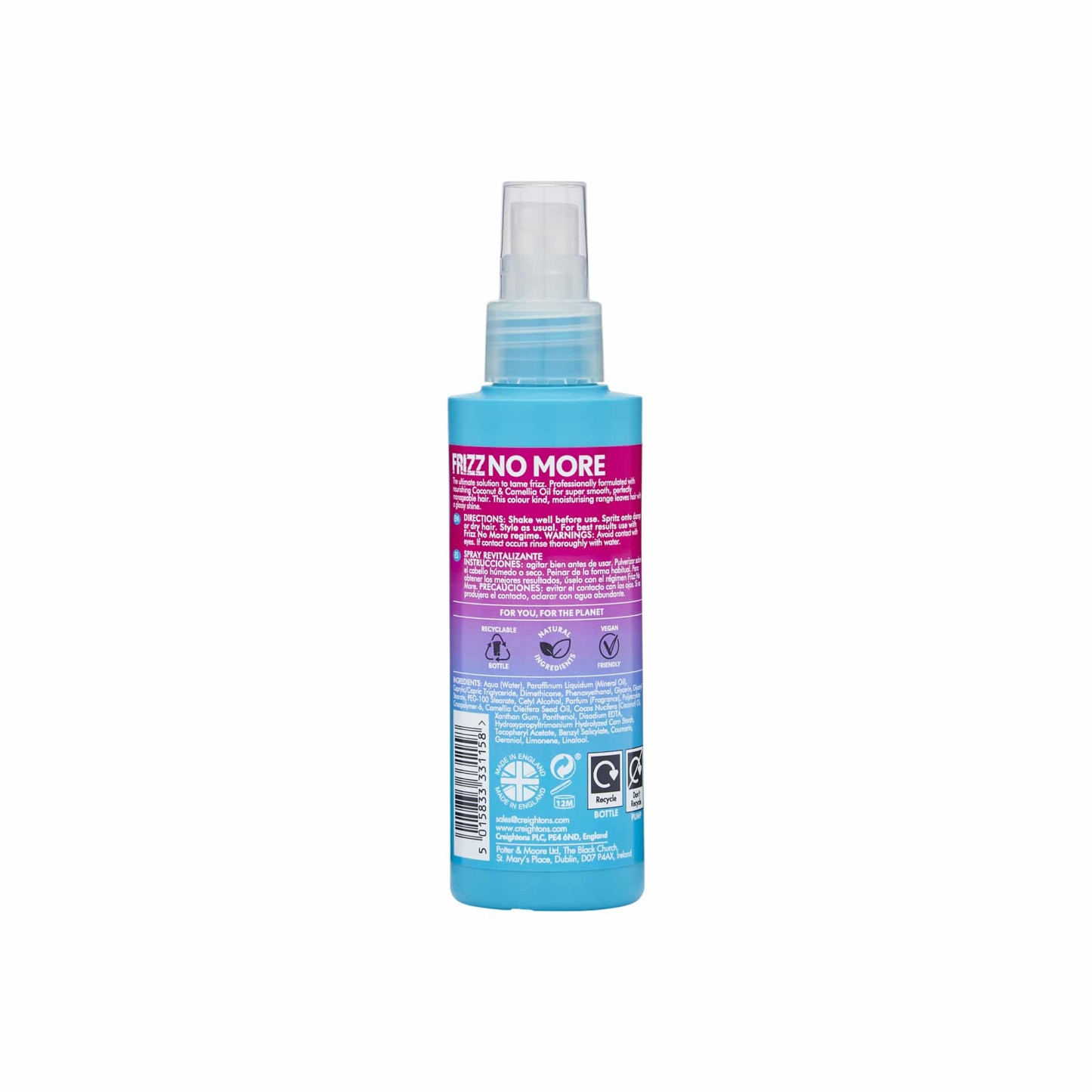 Creightons Frizz No More Instant Curls Revitalising Spray 150ml