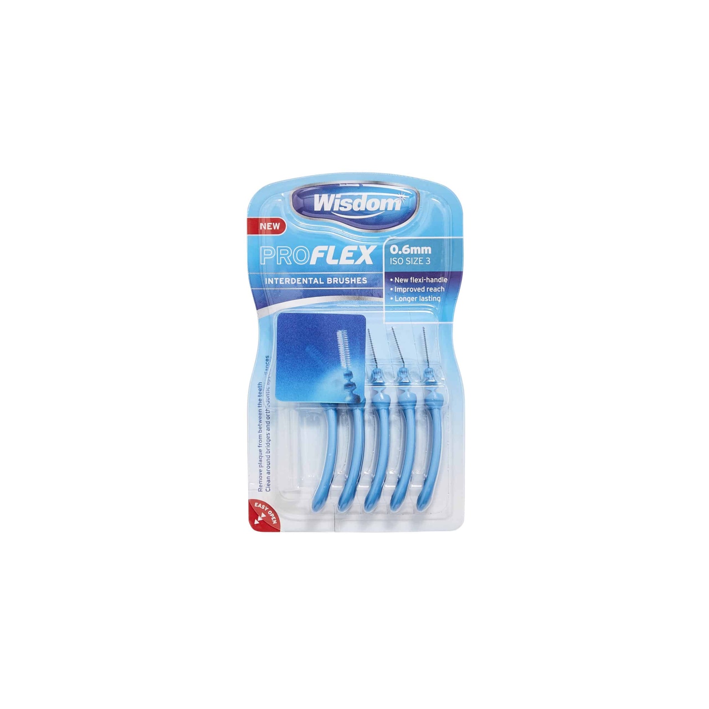 Wisdom Pro Flex Interdental Brushes 0.6mm 5's