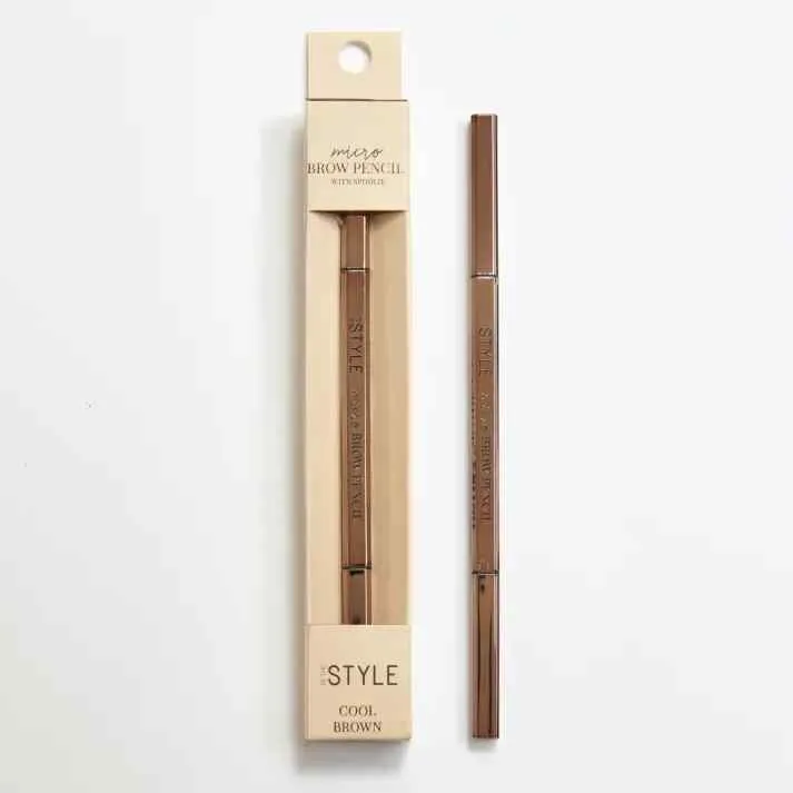 In The Style Micro Brow Pencil & Spoolie Cool Brown