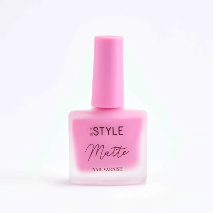 In The Style Matte Nail Varnish Flaming Pink