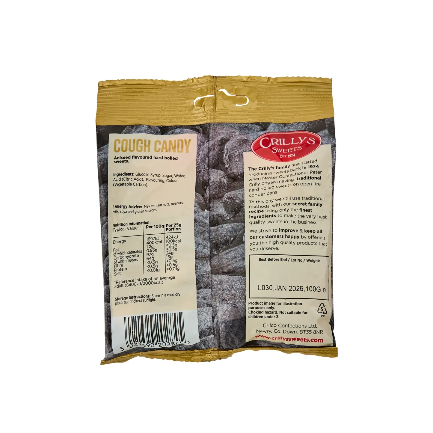 Crillys Cough Candy 100g
