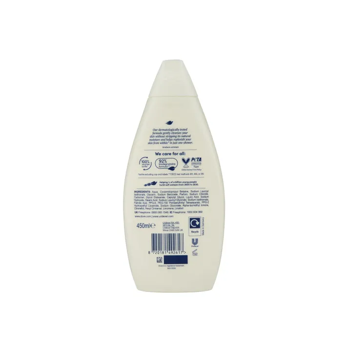 Dove Silky Velvet Body Wash Shower Gel 450ml