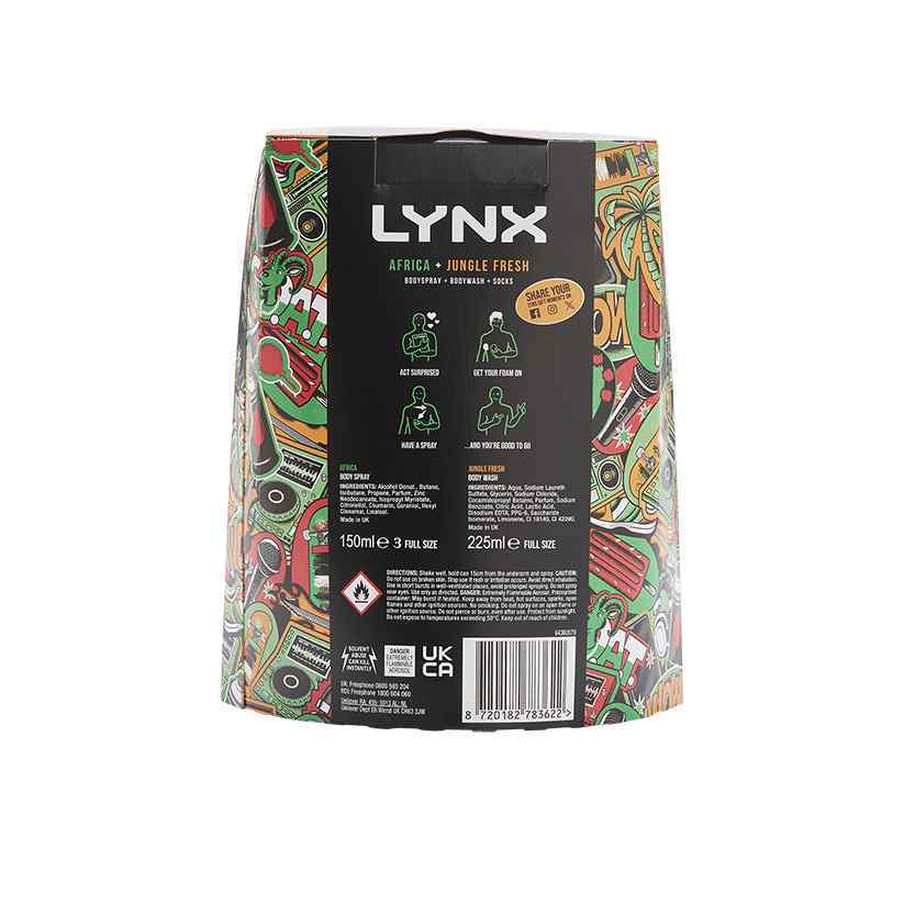 Lynx Africa And Jungle Fresh Gift Set
