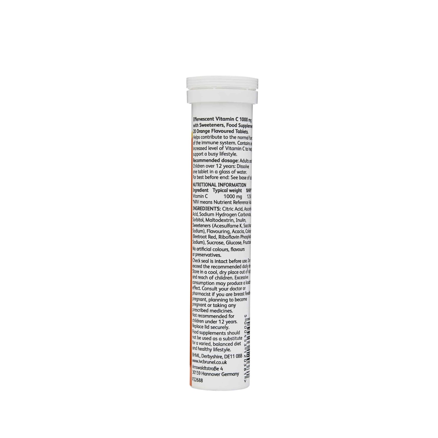 Vitamin Store Effervescent Vitamin C Tablets 1000mg 20's