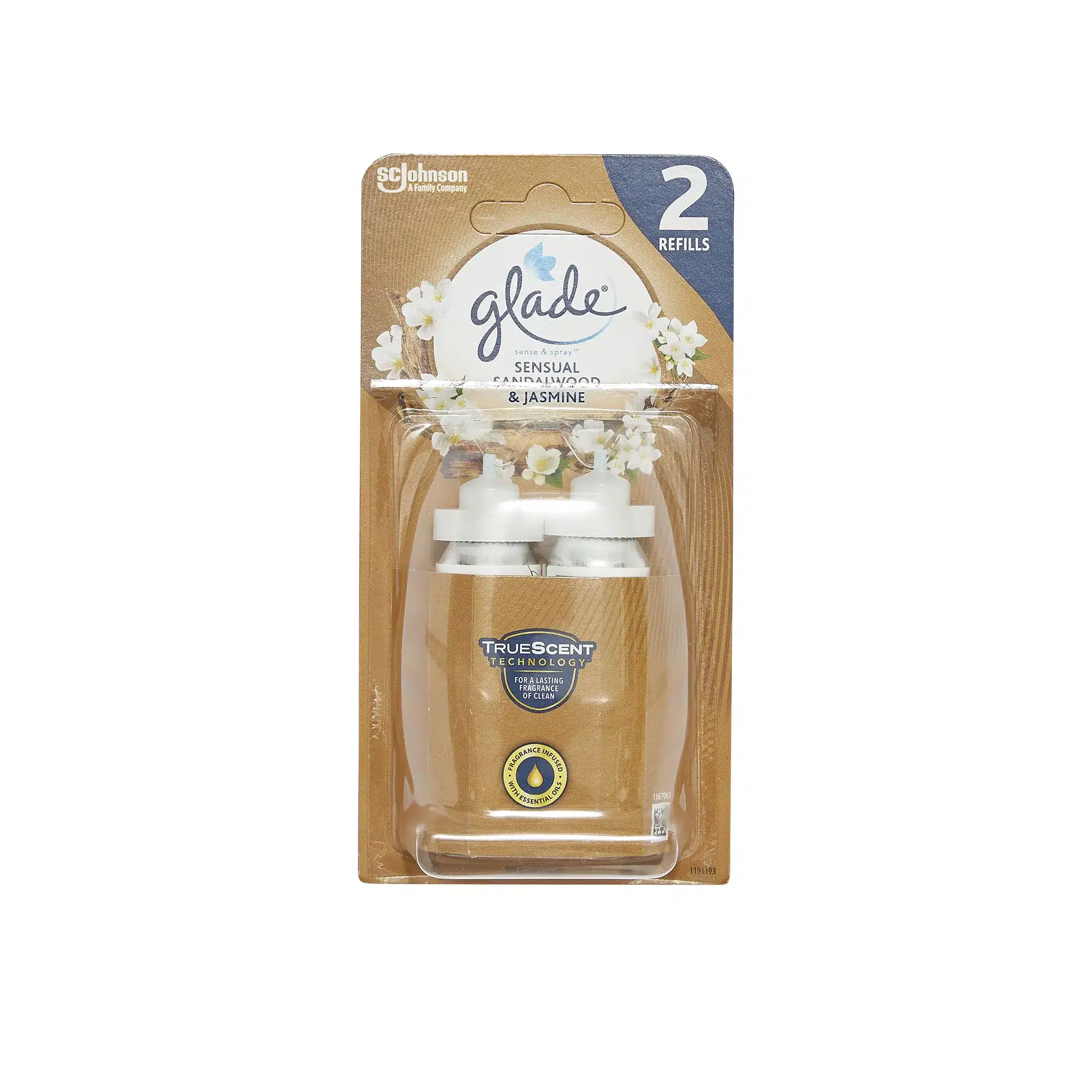 Glade Sense & Spray Twin Refill Sandalwood & Jasmine