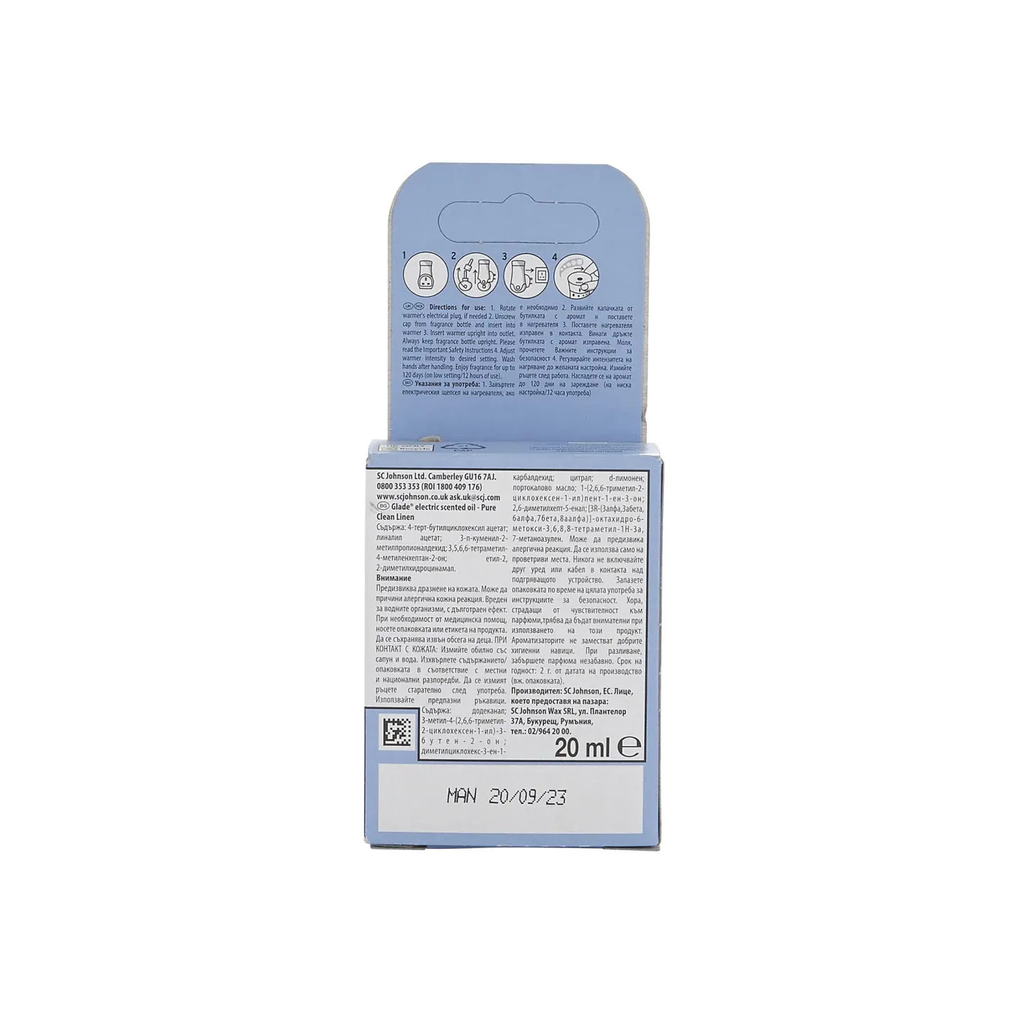 Glade Sense & Spray Holder & Refill Clean Linen