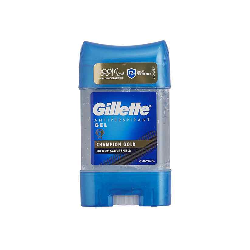 Gillette Clear Gel Champion Gold Antiperspirant & Deodorant For Men 70ml