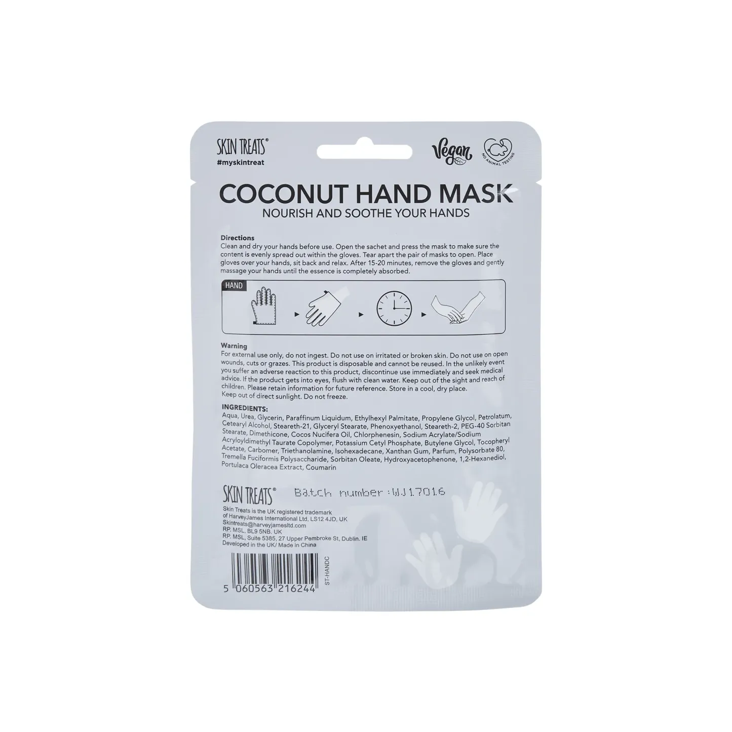 Skin Treats Hand Mask Nourishing Coconut