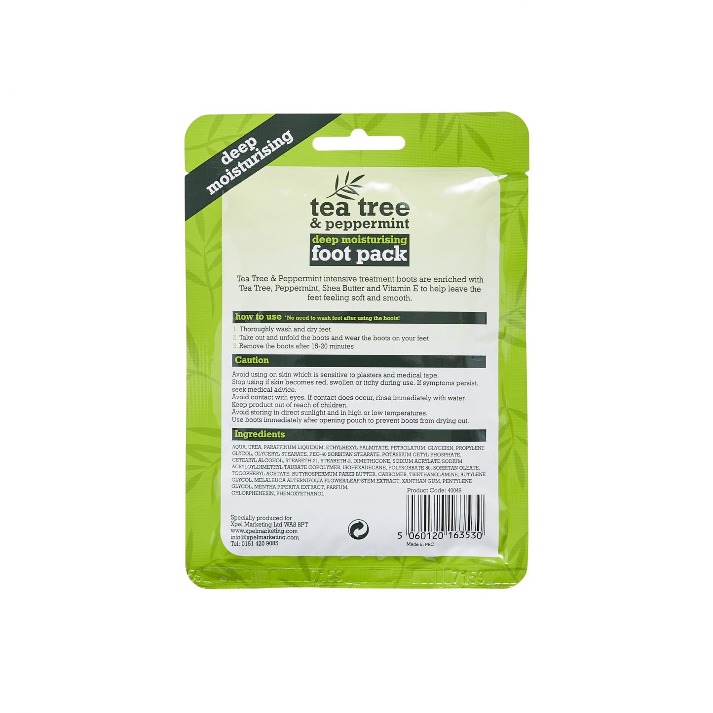 Xpel Foot Pack Tea Tree & Peppermint
