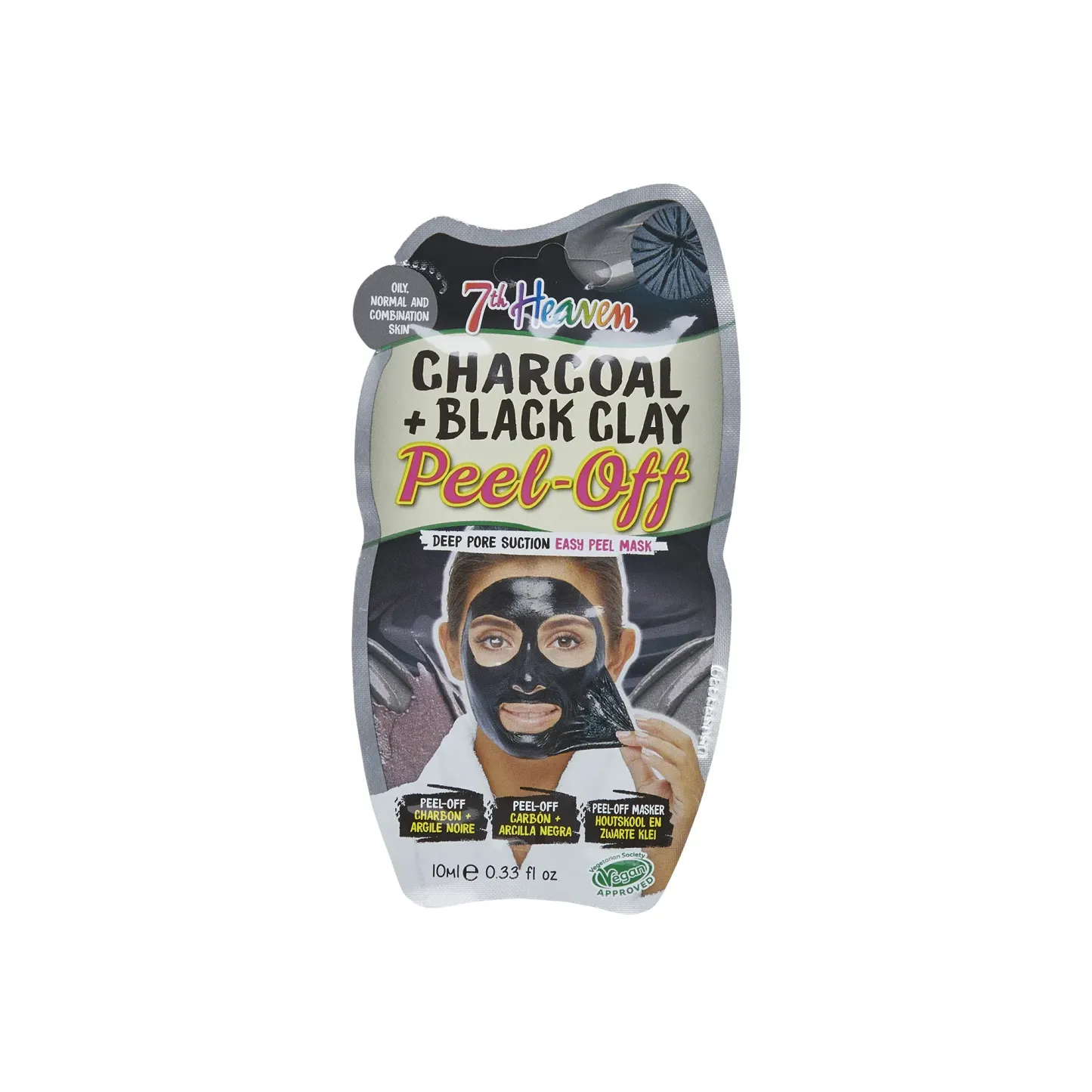7th Heaven Charcoal + Black Clay Peel-Off Mask