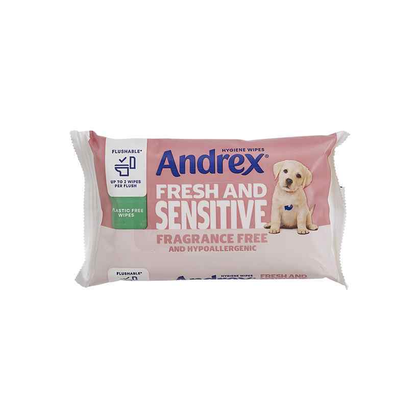 Andrex Fresh & Sensitive Moist Toilet Tissue Hygiene Wipes 30's