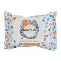 Femfresh Intimate Wipes - Flushable & Biodegradable with Calendula & Aloe Vera Extracts, 25's