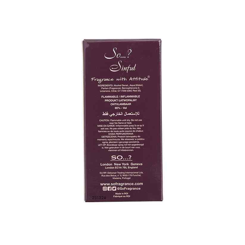 So...? Sinful Eau de Toilette Perfume for Women 30ml