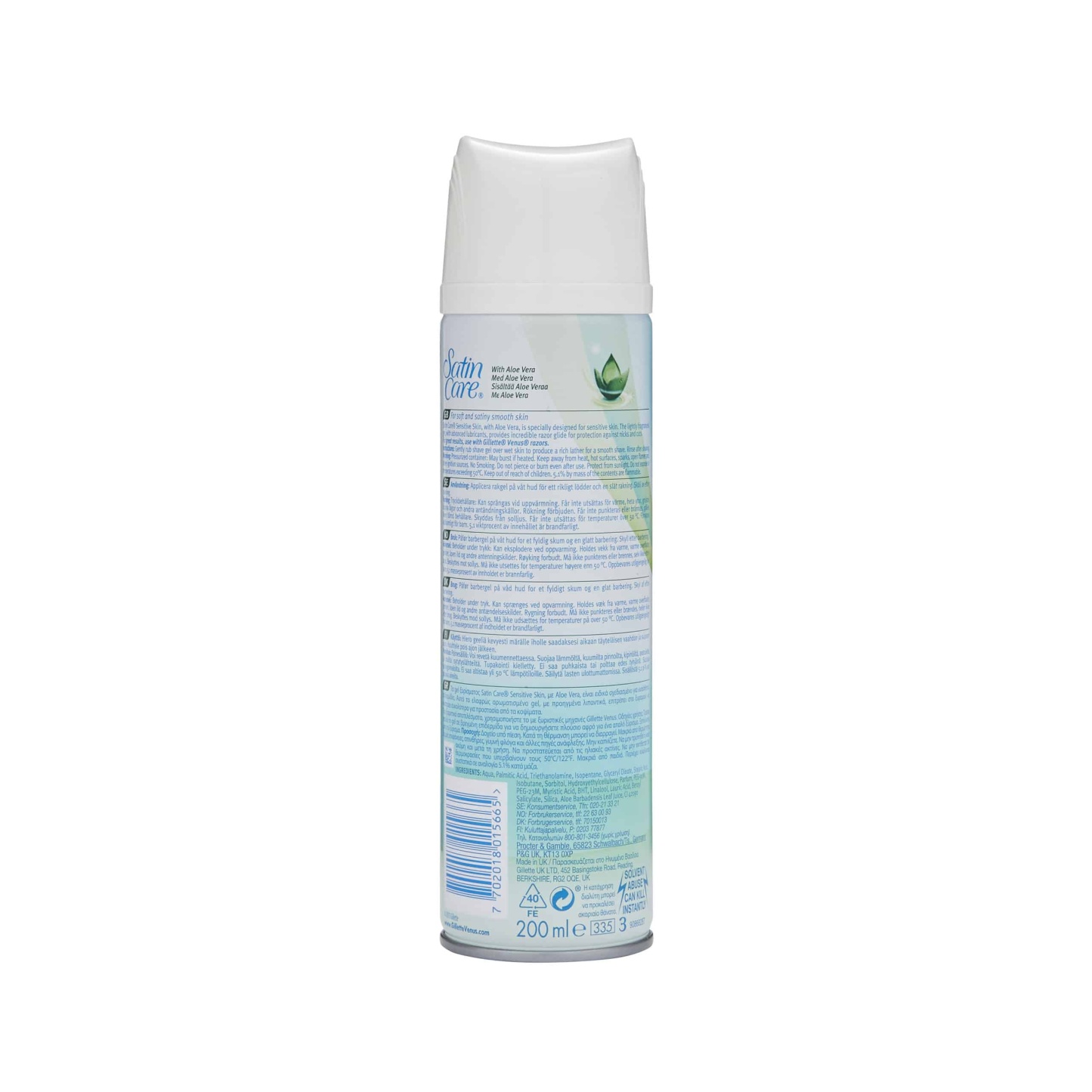 Gillette Satin Care Sensitive Skin Shave Gel 200ml