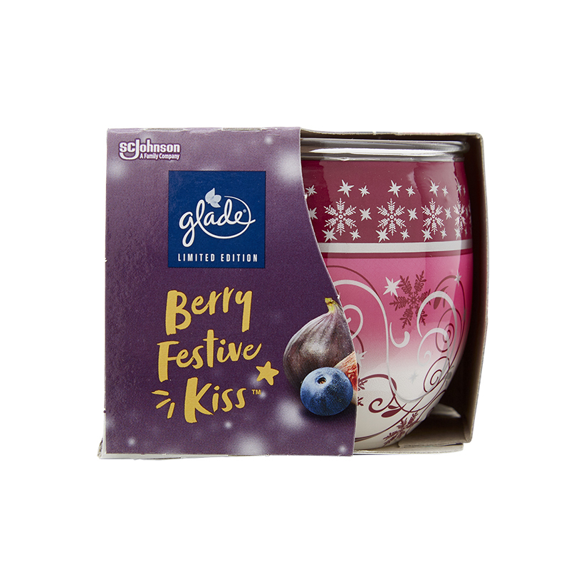 Glade Candle Berry Festive Kiss 120g