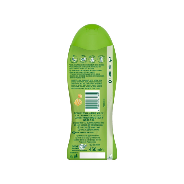 Palmolive Skin Radiance Avocado & Honey Body Wash 450ml
