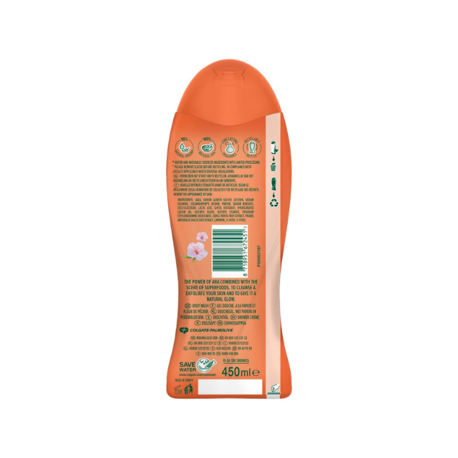 Palmolive Skin Radiance Papaya & Peach Blossom Body Wash 450ml